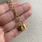 Gold Lock Necklace Stainless Steel Tarnish Free Jewelry