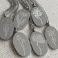 Birth Flower Necklace Silver Stainless Steel Waterproof Jewelry