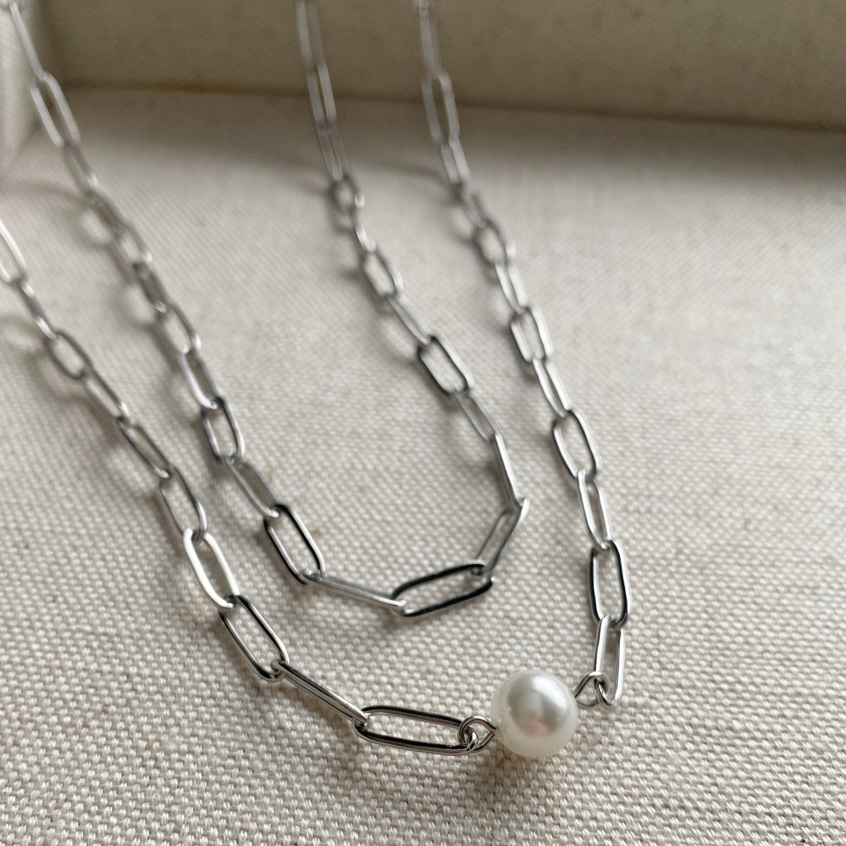 Frederic Duclos Sterling Silver Paperclip Necklace 635.1293 | McCoy  Jewelers | Bartlesville, OK
