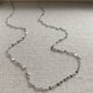 Lace Chain Stainless Steel Sparkly Necklace Gold or Silver Waterproof Jewelry