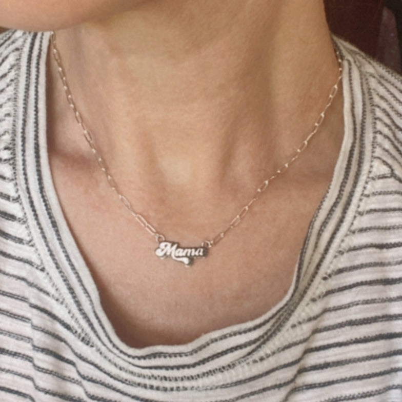 Lowercase Mama Necklace – adorn512