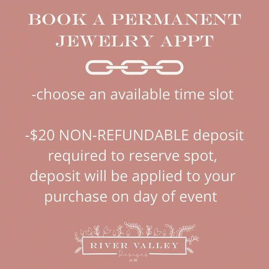 Book Permanent Jewelry Appt at our St. Clairsville, OH location