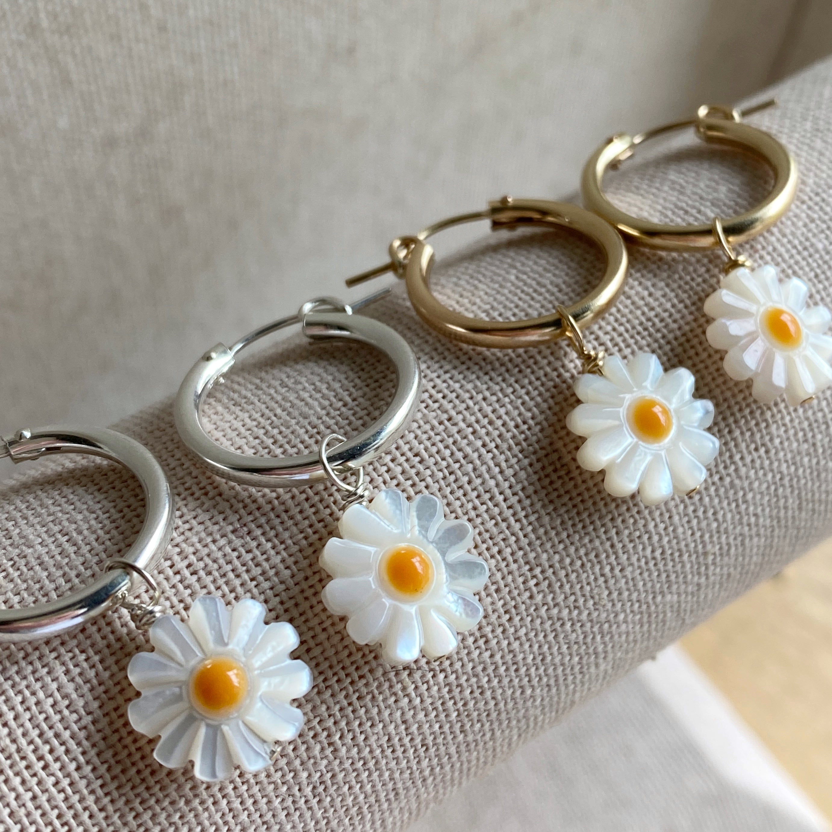 Flower Decor Hoop Earrings | SHEIN IN