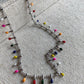 Silver Anklet Rainbow Colorful Dainty Paddle Stainless Steel Waterproof