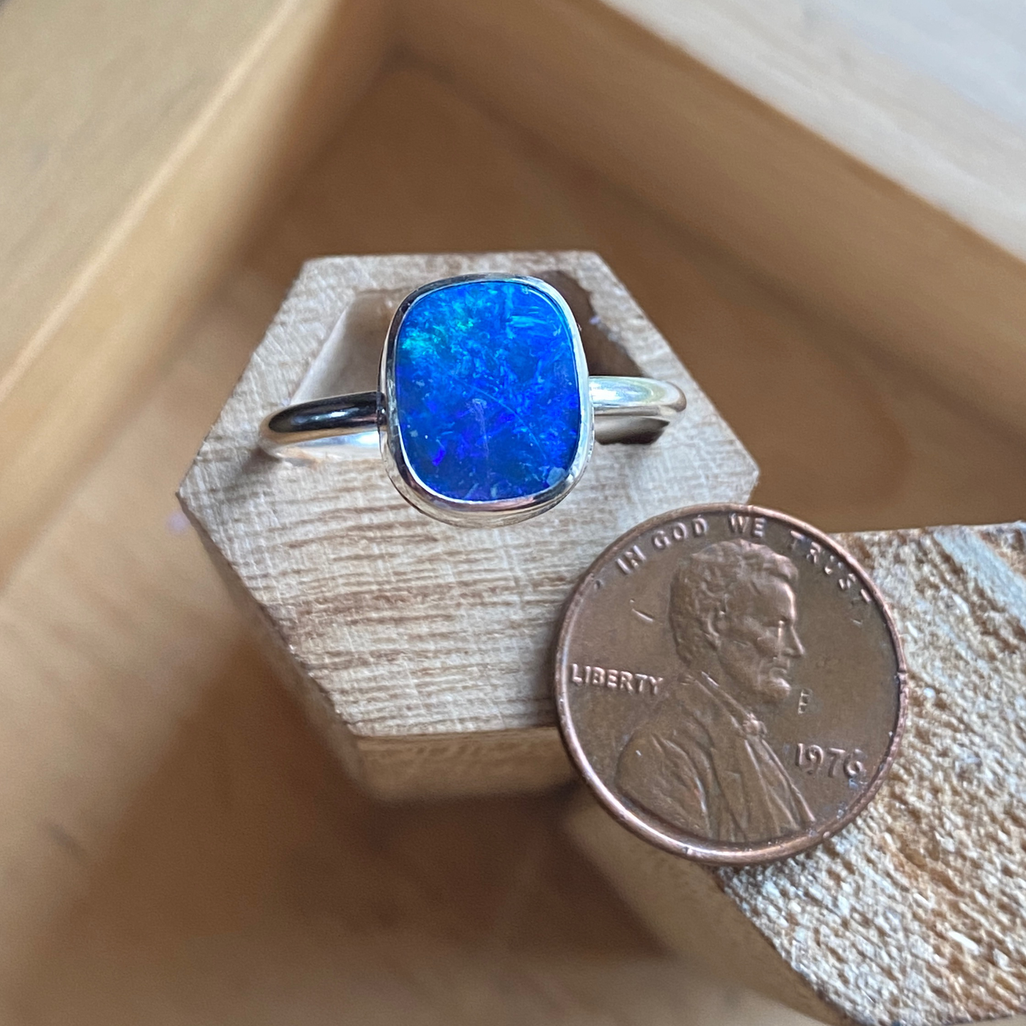 Opal Doublet Ring Size 10