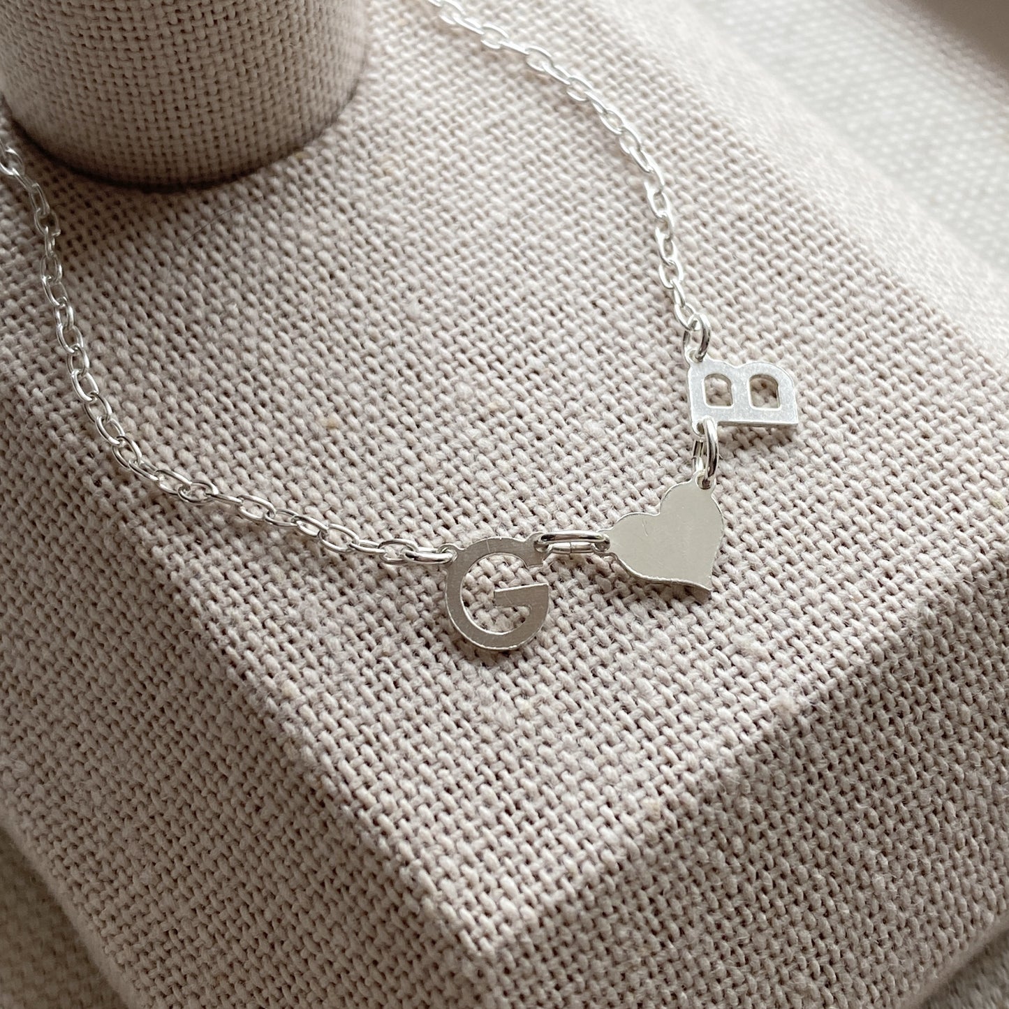 Mini Initial Necklace Dainty Personalized Silver or Gold Gift For Her