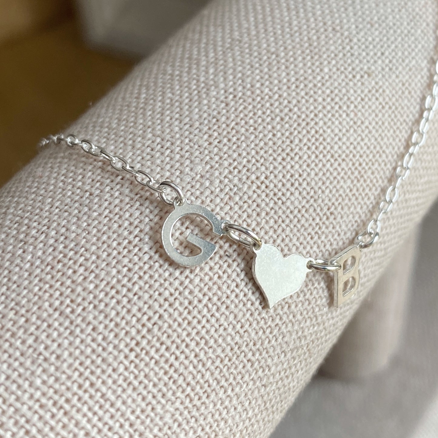 Mini Initial Necklace Dainty Personalized Silver or Gold Gift For Her