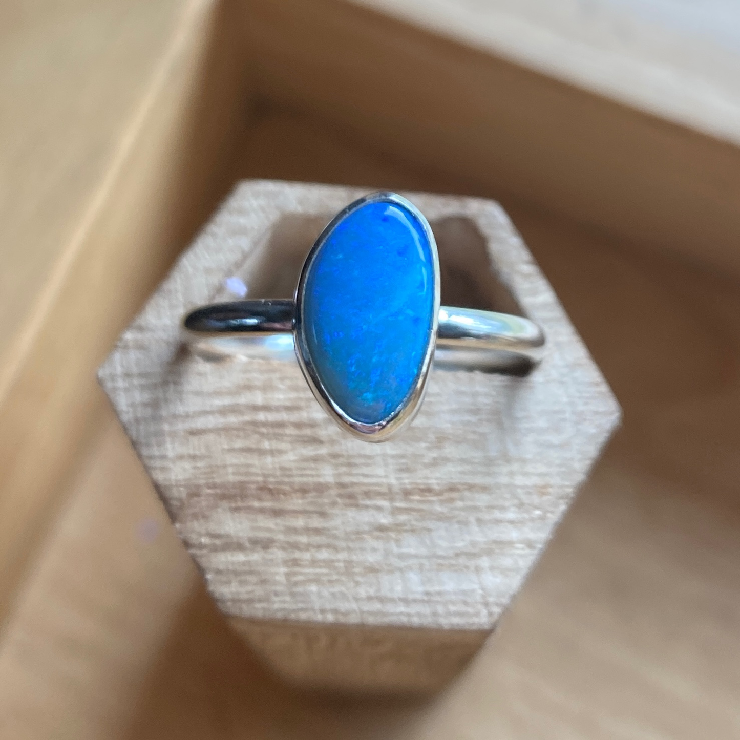 Opal Doublet Ring Size 9