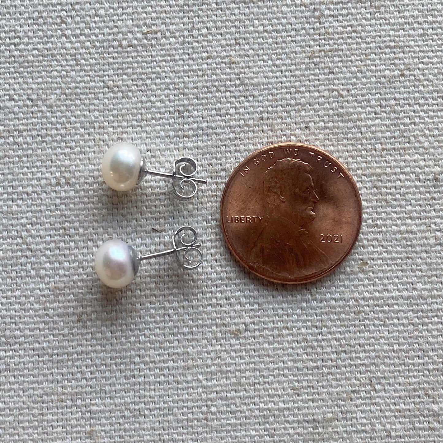 Pearl Stud Earrings Cultured Freshwater Pearls