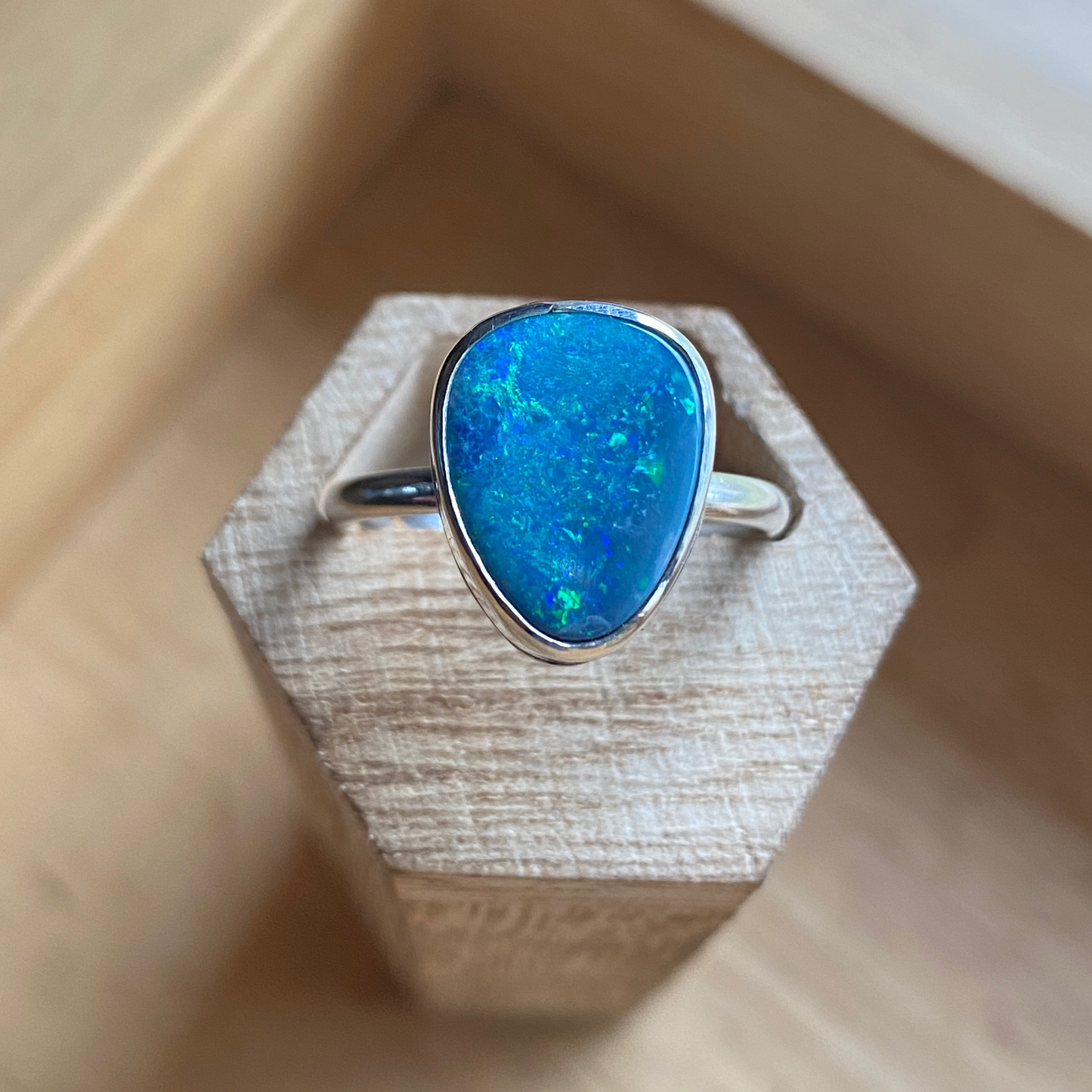 Opal Doublet Ring Size 7