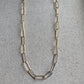 *BEST SELLER* Silver or Gold Paperclip Chain Sterling Silver or 14k Gold Filled Adjustable Necklace