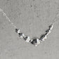 Sterling Silver Faceted Beads Sparkly Necklace